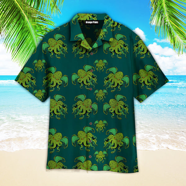 Cthulhu Pattern Hawaiian Shirt | For Men & Women | HW2162-BehighStyle