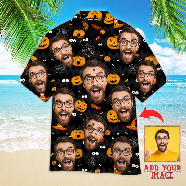 Custom Face Halloween Is Coming Custom Photo Hawaiian Shirt | P215