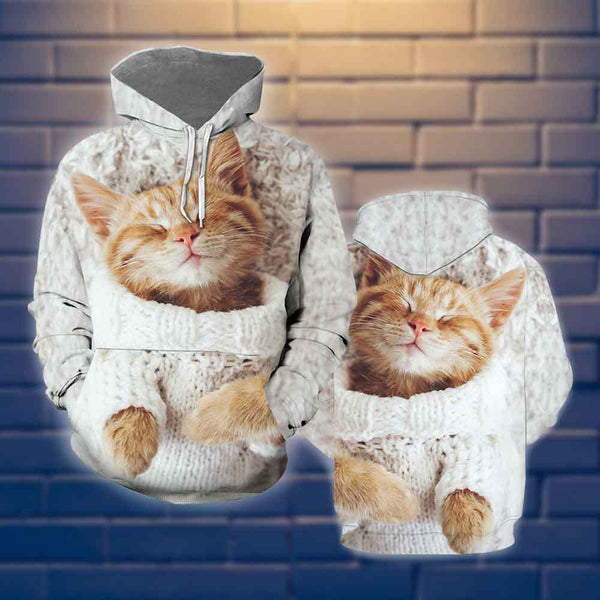 Cute Animal Cat Pattern Unisex 3D All Over Print | Adult | HP685