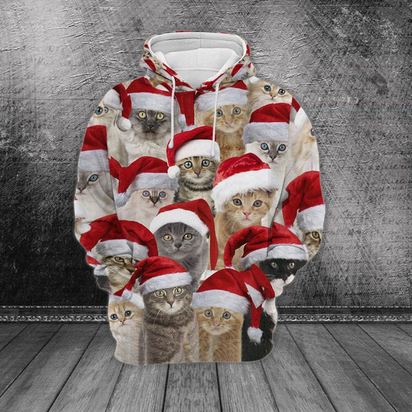 Cute Christmas Cat 3D All Over Print | For Men & Women | Adult | HP1974-BehighStyle