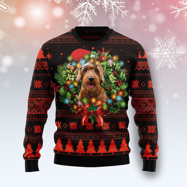 Cute Goldendoodle Dog Ugly Christmas Sweater | Adult | US1750