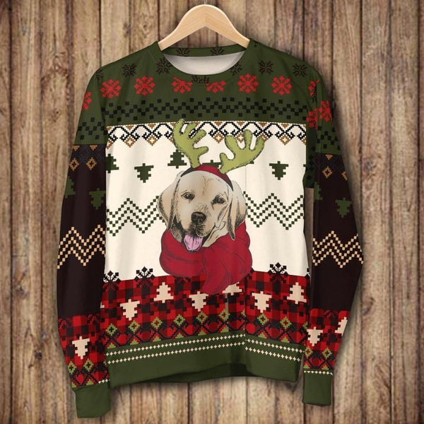 Cute Labrador Dog Ugly Christmas Sweater | Adult | US2106