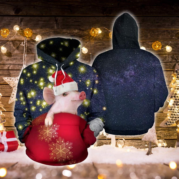 Cute Pig Christmas 3D All Over Print | Adult | HP2663