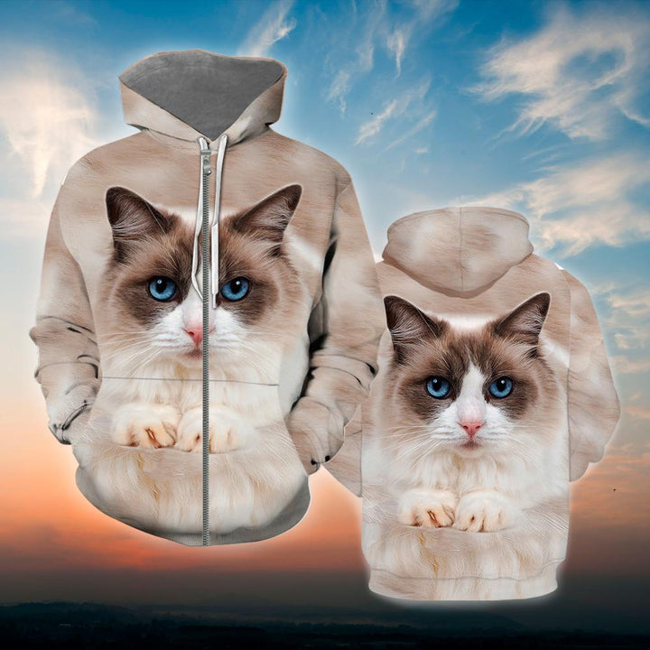 Cute Ragdoll Cat 3D All Over Print | For Men & Women | Adult | HP143-BehighStyle