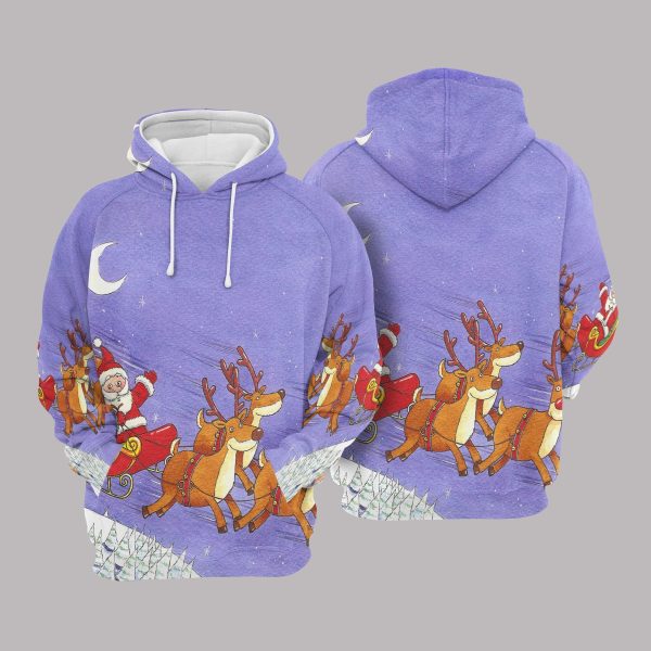 Cute Santa Claus Christmas 3D All Over Print | For Men & Women | Adult | HP1950-BehighStyle