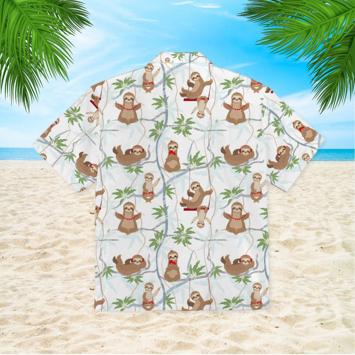 Cute Sloths Having Fun On The Trees Hawaiian Shirt | For Men & Women | HW800-BehighStyle