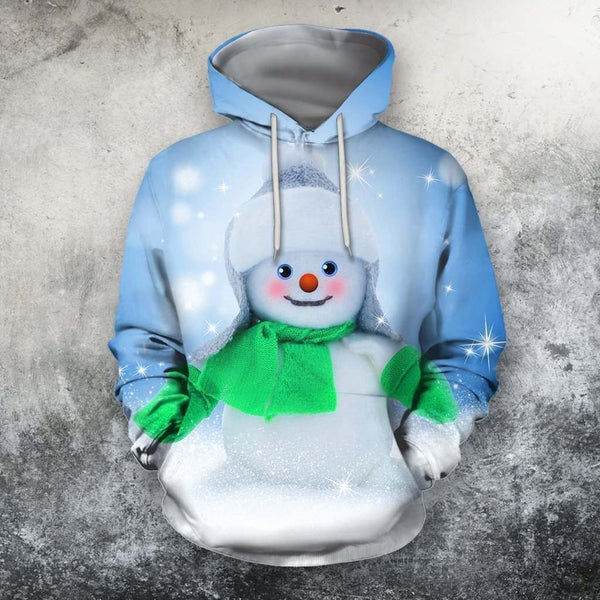 Cute Snowman Christmas 3D All Over Print | For Men & Women | Adult | HP2031-BehighStyle