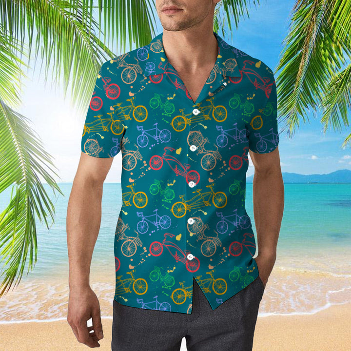 Cycling Life Is Like Riding A Bicycle Hawaiian Shirt | For Men & Women | HW1923-BehighStyle