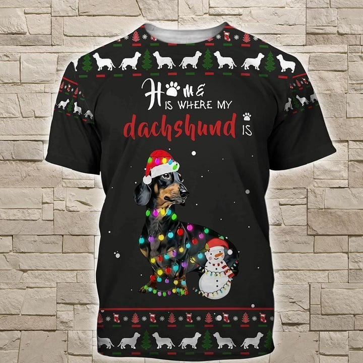 Dachshund Christmas 3D All Over Print | For Men & Women | Adult | HP1999-BehighStyle