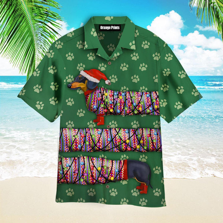 Dachshund Christmas Funny Hawaiian Shirt | For Men & Women | HW2724-BehighStyle