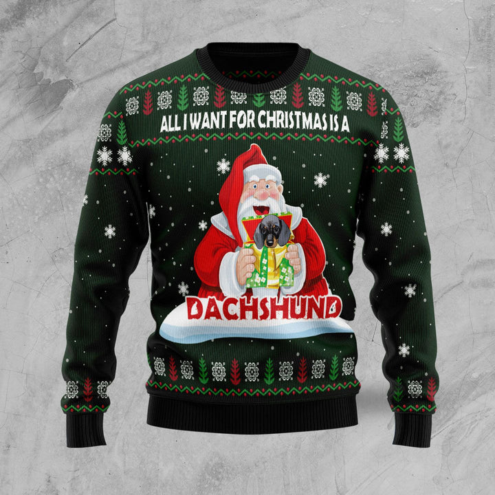 Dachshund Dog Gift Ugly Christmas Sweater | For Men & Women | Adult | US1498-BehighStyle