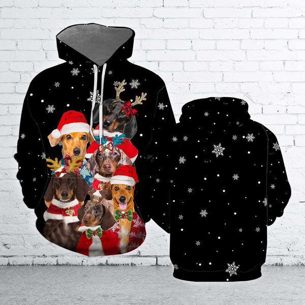 Dachshund Dog Merry Christmas 3D All Over Print | Adult | HP2294
