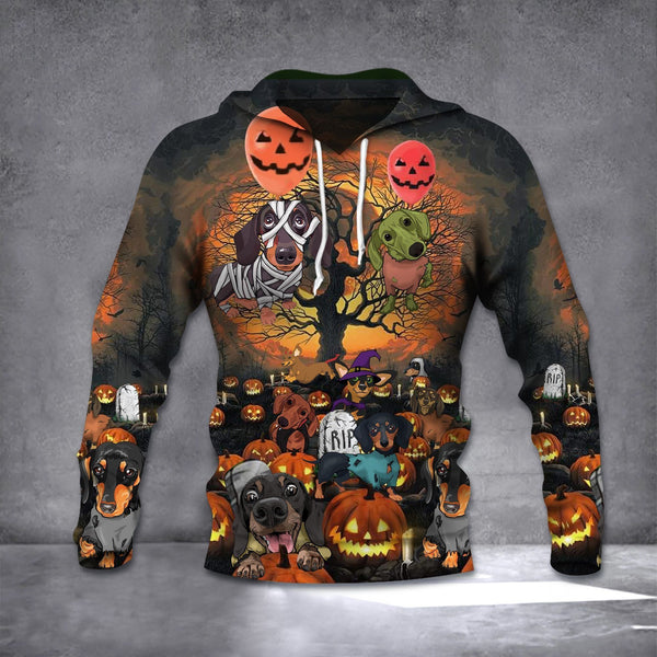 Dachshund Halloween 3D All Over Print | For Men & Women | Adult | HP2119-BehighStyle