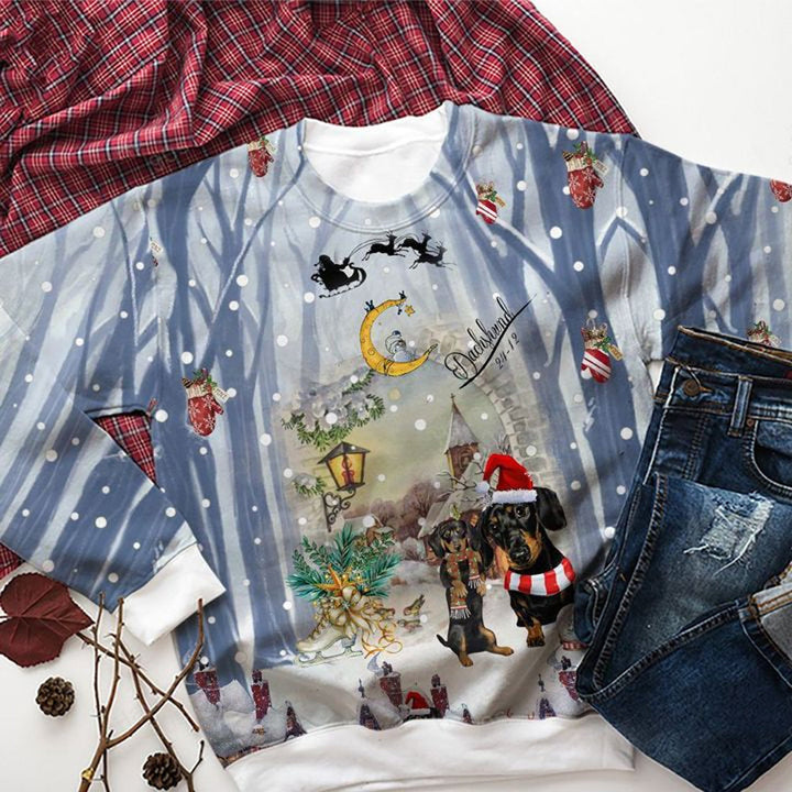 Dachshund Mysterious Christmas 3D All Over Print | For Men & Women | Adult | HP1970-BehighStyle