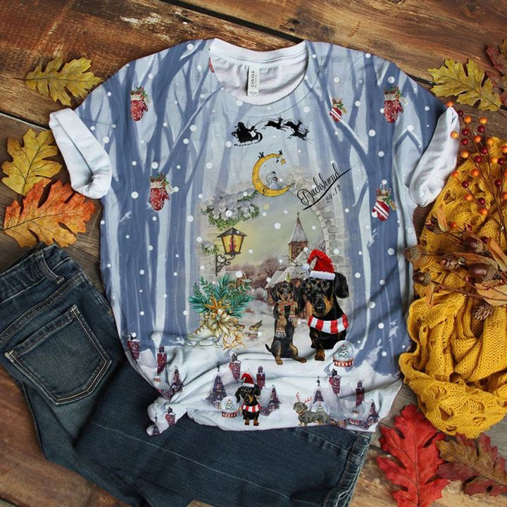 Dachshund Mysterious Christmas 3D All Over Print | For Men & Women | Adult | HP1970-BehighStyle