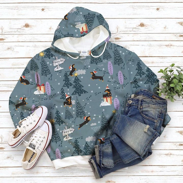 Dachshund Race Christmas 3D All Over Print | For Men & Women | Adult | HP1961-BehighStyle