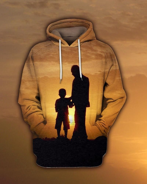 Dad And Sun In Sunset 3D All Over Print | For Men & Women | Adult | HP1195-BehighStyle