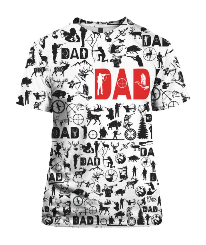 Dad Hunter Black and White 3D All Over Print | For Men & Women | Adult | HP1633-BehighStyle