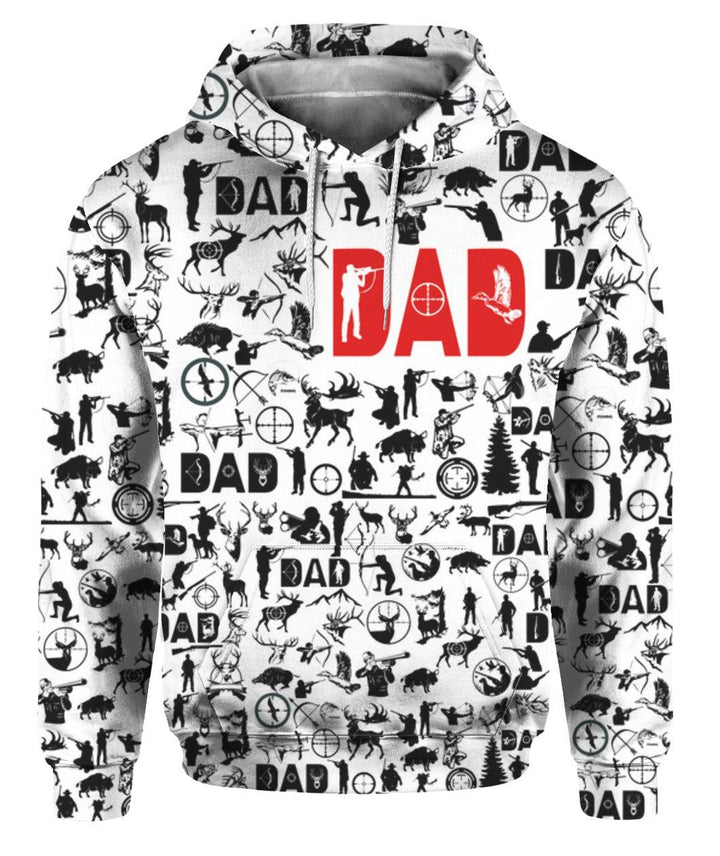 Dad Hunter Black and White 3D All Over Print | For Men & Women | Adult | HP1633-BehighStyle