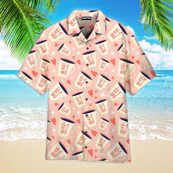 Dad Is Number One Happy Father Day Pattern Hawaiian Shirt | For Men & Women | HW2490-BehighStyle