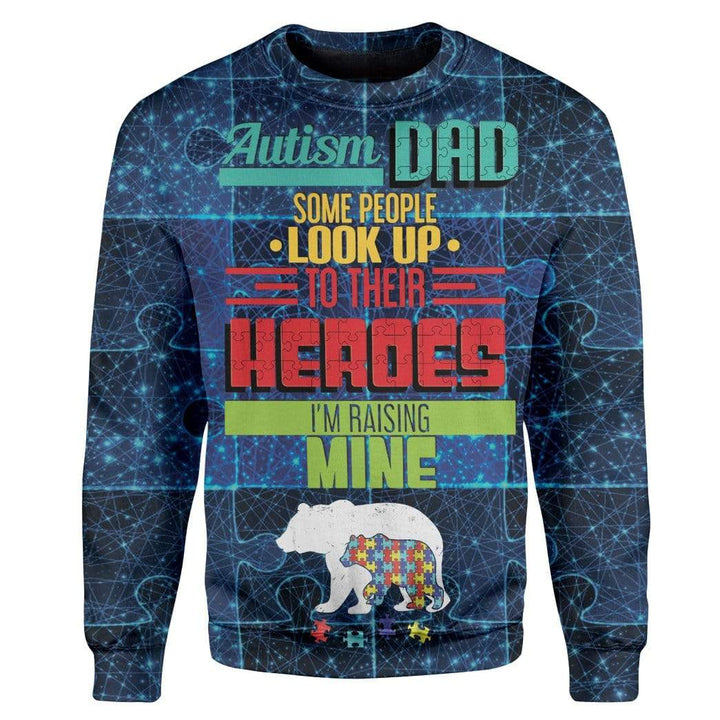 Daddy Bear Autism 3D All Over Print | For Men & Women | Adult | HP1057-BehighStyle