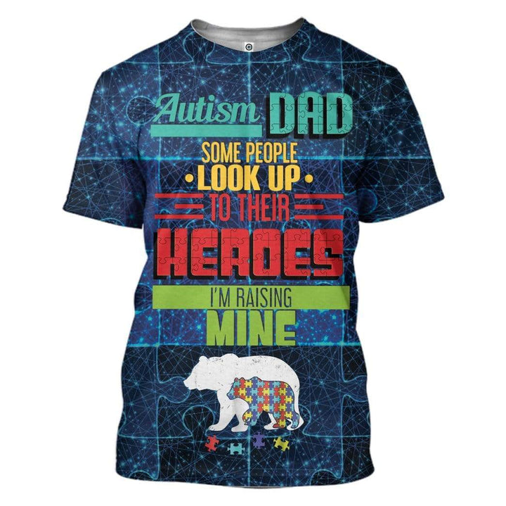 Daddy Bear Autism 3D All Over Print | For Men & Women | Adult | HP1057-BehighStyle