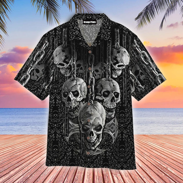 Dark Art Skull Hawaiian Shirt | For Men & Women | HW1925-BehighStyle