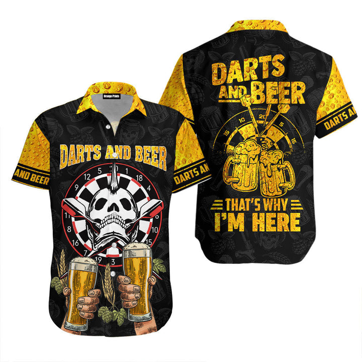 Darts And Beer That Why I Am Here Aloha Hawaiian Shirt | For Men & Women | HW826-BehighStyle