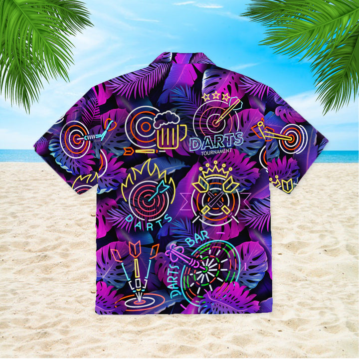 Darts Im Sexy And I Throw It Neon Tropical Hawaiian Shirt | For Men & Women | HW764-BehighStyle