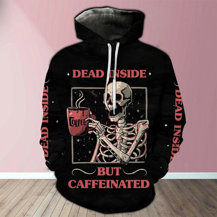 Dead Inside Skull Coffe 3D All Over Print | For Men & Women | Adult | HP1396-BehighStyle