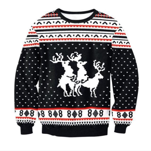 Deer Christmas Ugly Christmas Sweater | For Men & Women | Adult | US1293-BehighStyle