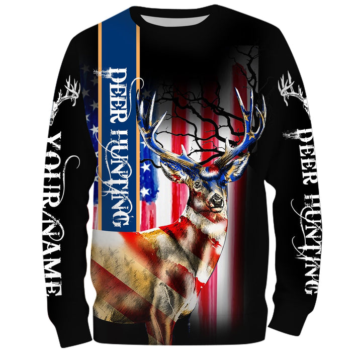 Deer Hunting American Flag Patriot 3D All Over Print | For Men & Women | Adult | HP1417-BehighStyle