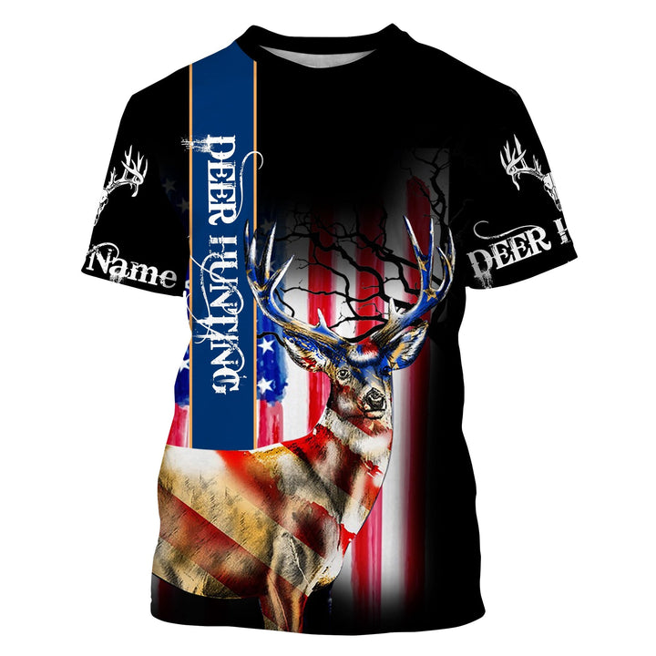 Deer Hunting American Flag Patriot 3D All Over Print | For Men & Women | Adult | HP1417-BehighStyle