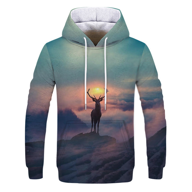 Deer On The Mountain 3D All Over Print | For Men & Women | Adult | HP500-BehighStyle