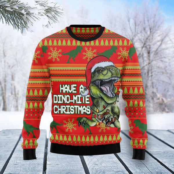 Dinosaur Funny Ugly Christmas Sweater | Adult | US2033