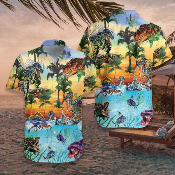 Dinosaur Hawaiian Shirt | For Men & Women | HW1589-BehighStyle