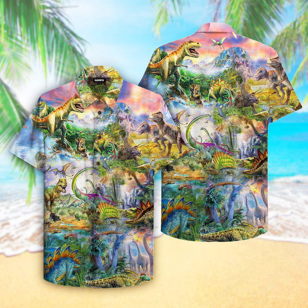 Dinosaur Island Hawaiian Shirt | For Men & Women | HW2324-BehighStyle