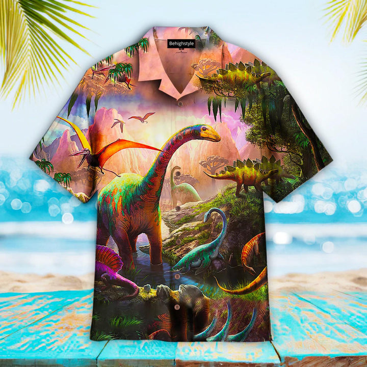 Dinosaur Painting Art Hawaiian Shirt | For Men & Women | HW6397N-BehighStyle