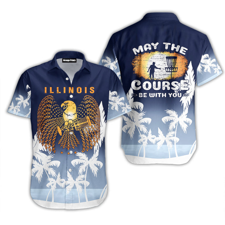 Disc Golf Illinois May The Course Be With You Aloha Hawaiian Shirt | For Men & Women | HW1783-BehighStyle