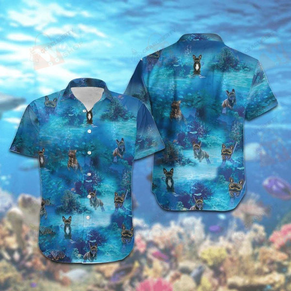 Diving French Bulldog Aloha Hawaiian Shirt | For Men & Women | HW559-BehighStyle