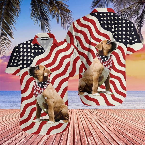 Dog American Flag Aloha Hawaiian Shirt | For Men & Women | HW565-BehighStyle