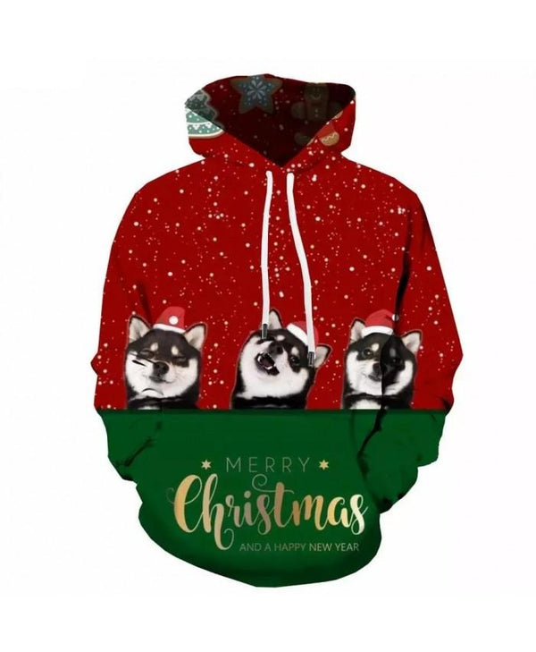 Dog Christmas 3D All Over Print | Adult | HP2439