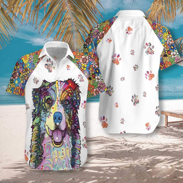 Dog Colorful Painting Aloha Hawaiian Shirt | For Men & Women | HW985-BehighStyle