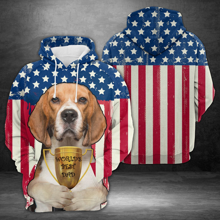 Dog Dad Beagle 3D All Over Print | For Men & Women | Adult | HP1193-BehighStyle