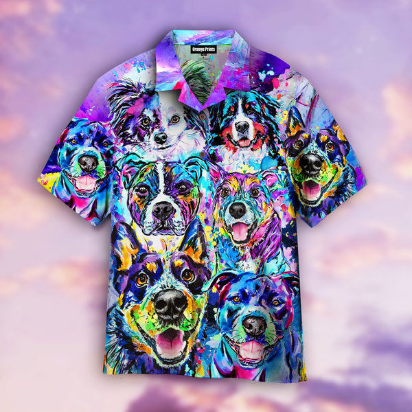 Dog Faces Aloha Hawaiian Shirt | For Men & Women | HW555-BehighStyle