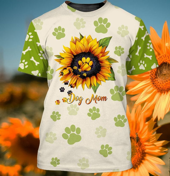 Dog Mom SunFlower 3D All Over Print | For Men & Women | Adult | HP1214-BehighStyle