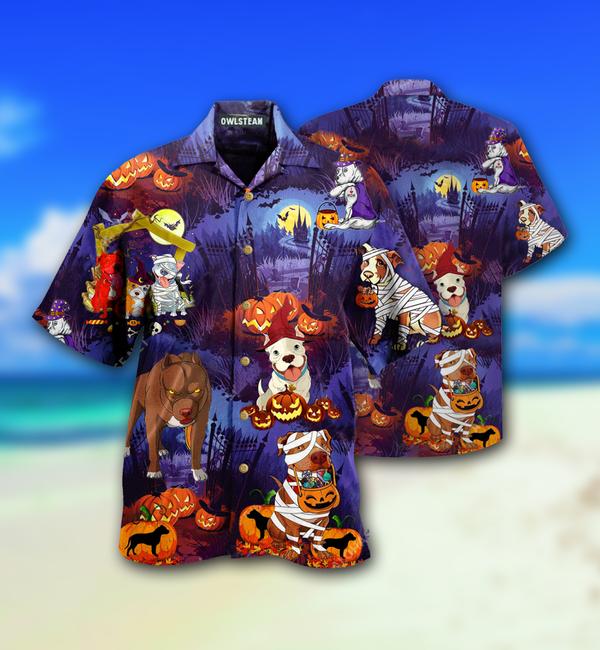 Dogs And Halloween Scary Limited Hawaiian Shirt | HW2939