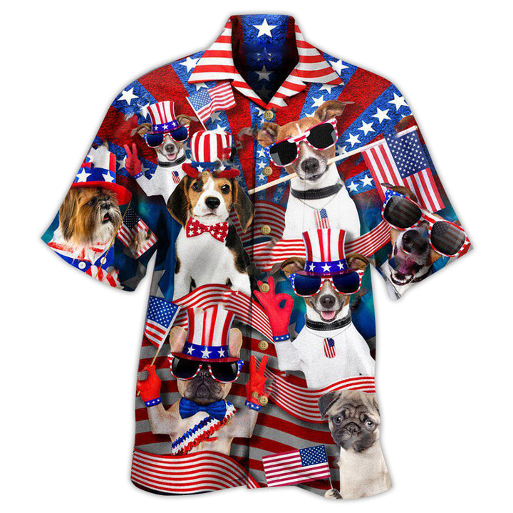 Dogs Patriotic Edition Father’s Day Gifts Hawaiian Shirt | For Men & Women | HW1766-BehighStyle