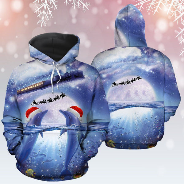 Dolphin Christmas 3D All Over Print | Adult | HP2368