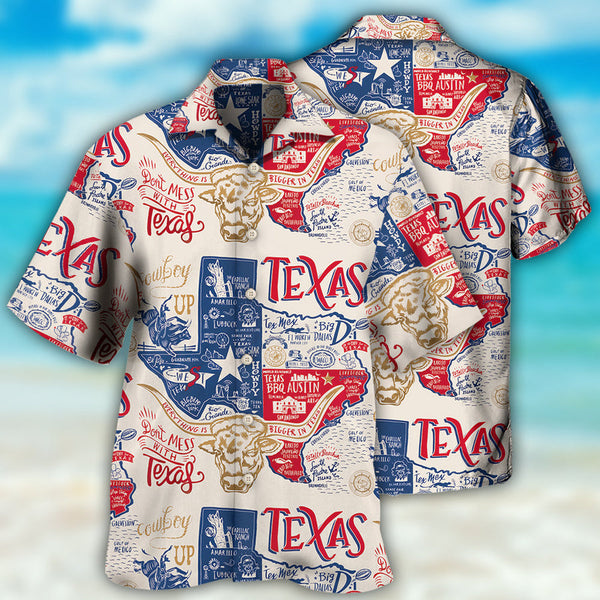 Texas Don't Mess With Texas Hawaiian Shirt | HW3500